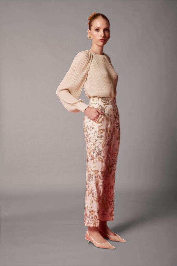 pantalón blanco conjunto