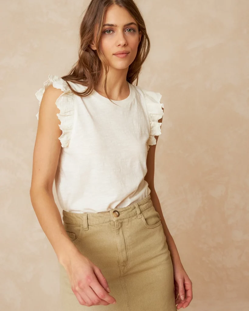 Falda vaquera militar